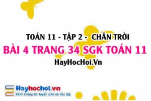 Bài 4 trang 34 Toán 11 tập 2 Chân trời sáng tạo: Tính Biểu Thức Lôgarit